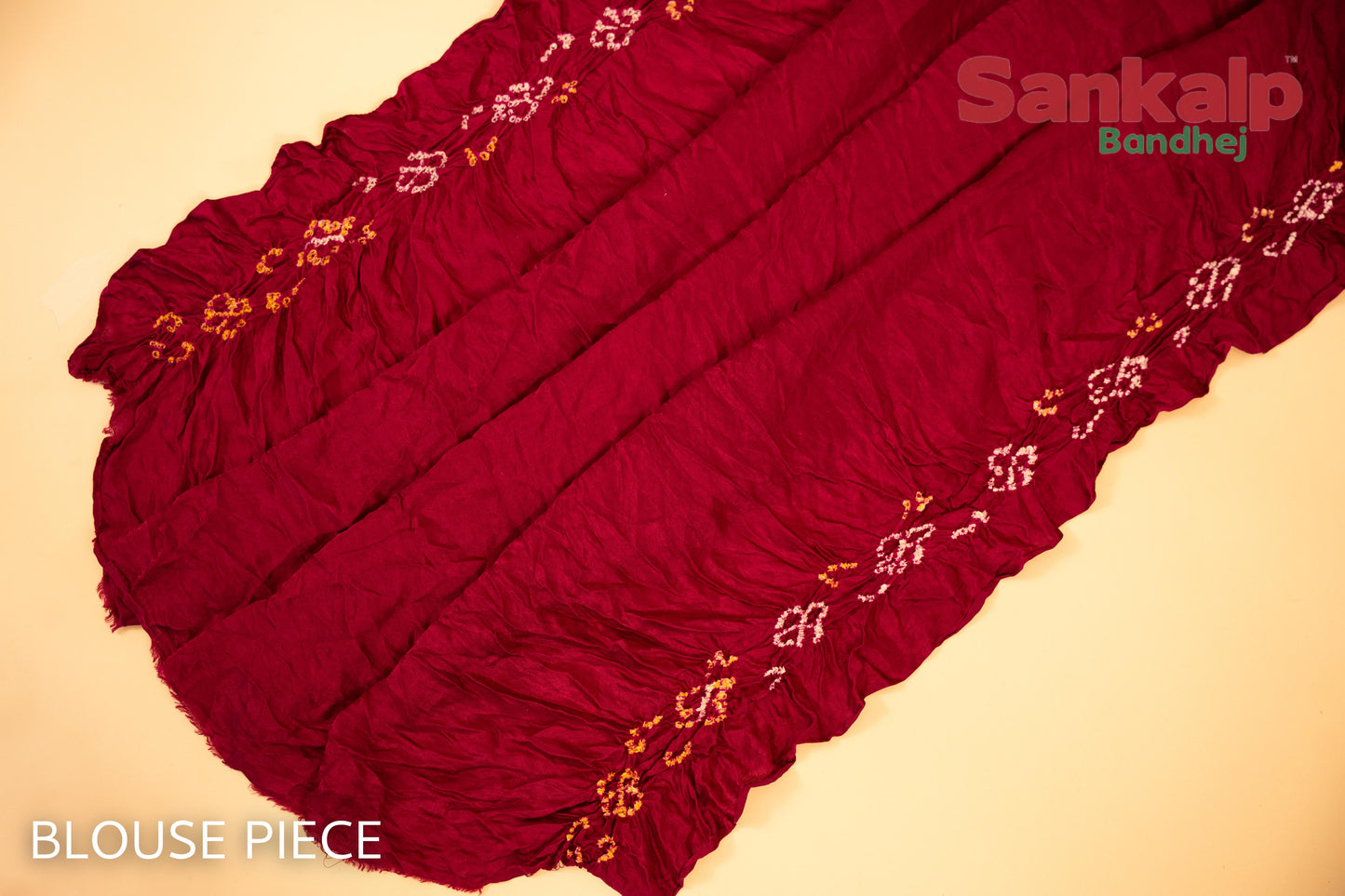 Gajji Silk Single Dot Bandhani Saree