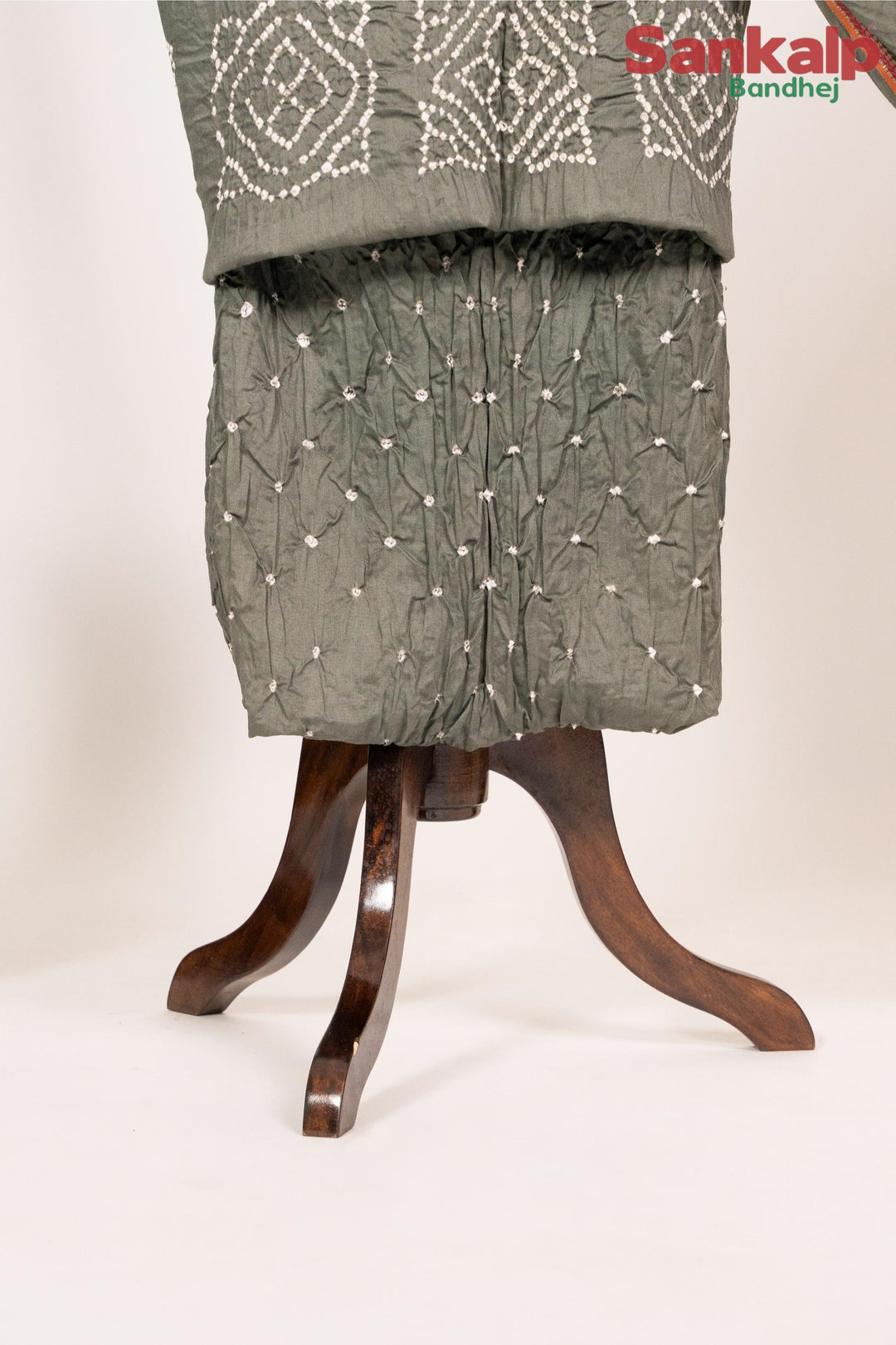 Grey Badhani  Cotton Satin 3 Piece Suit Material