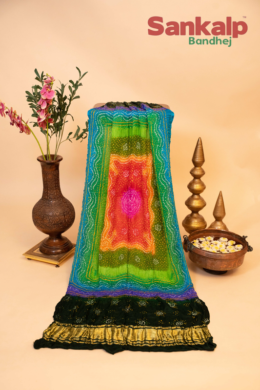 Gajji Chandrakani Multi colour  Dupatta