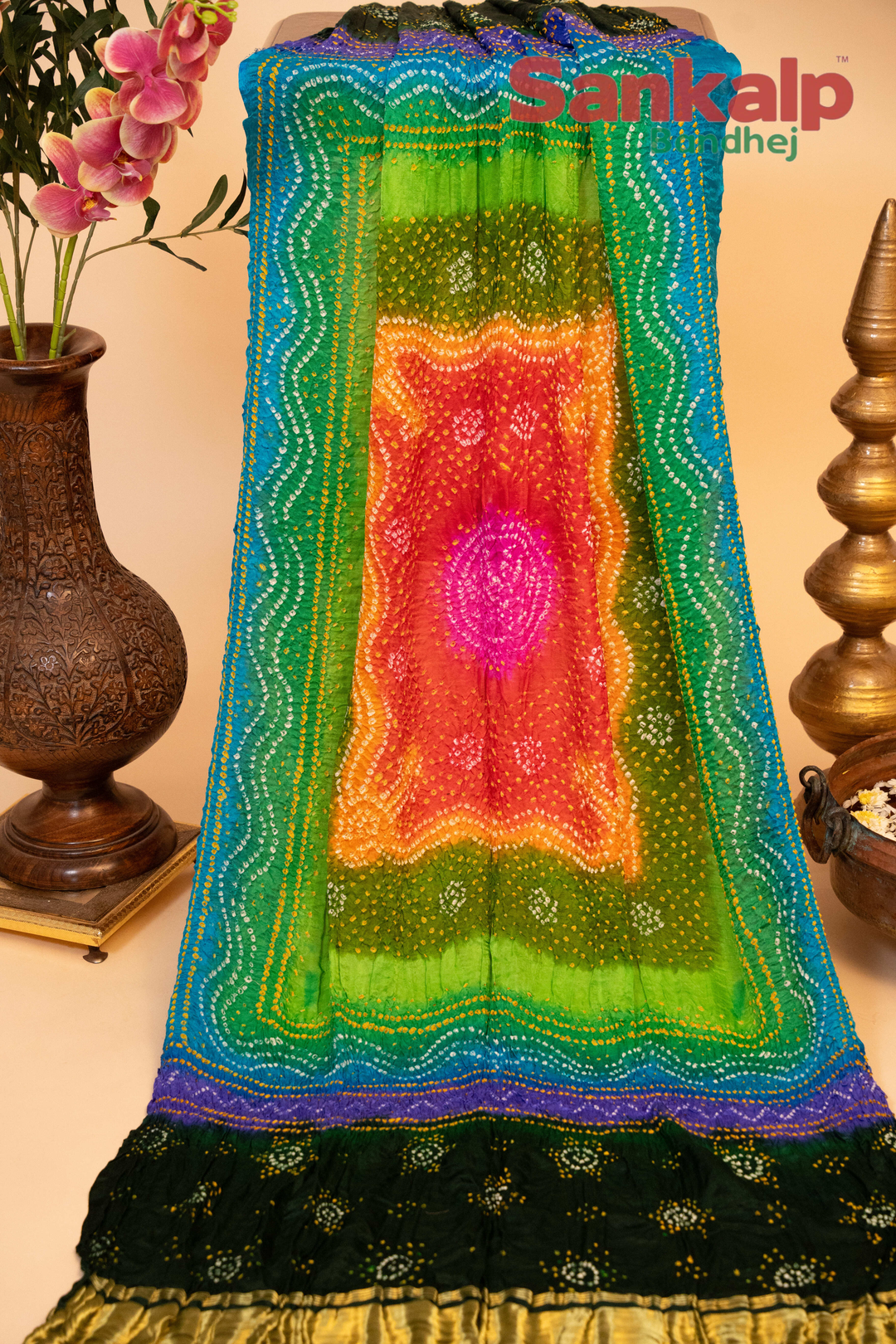 Gajji Chandrakani Multi colour  Dupatta