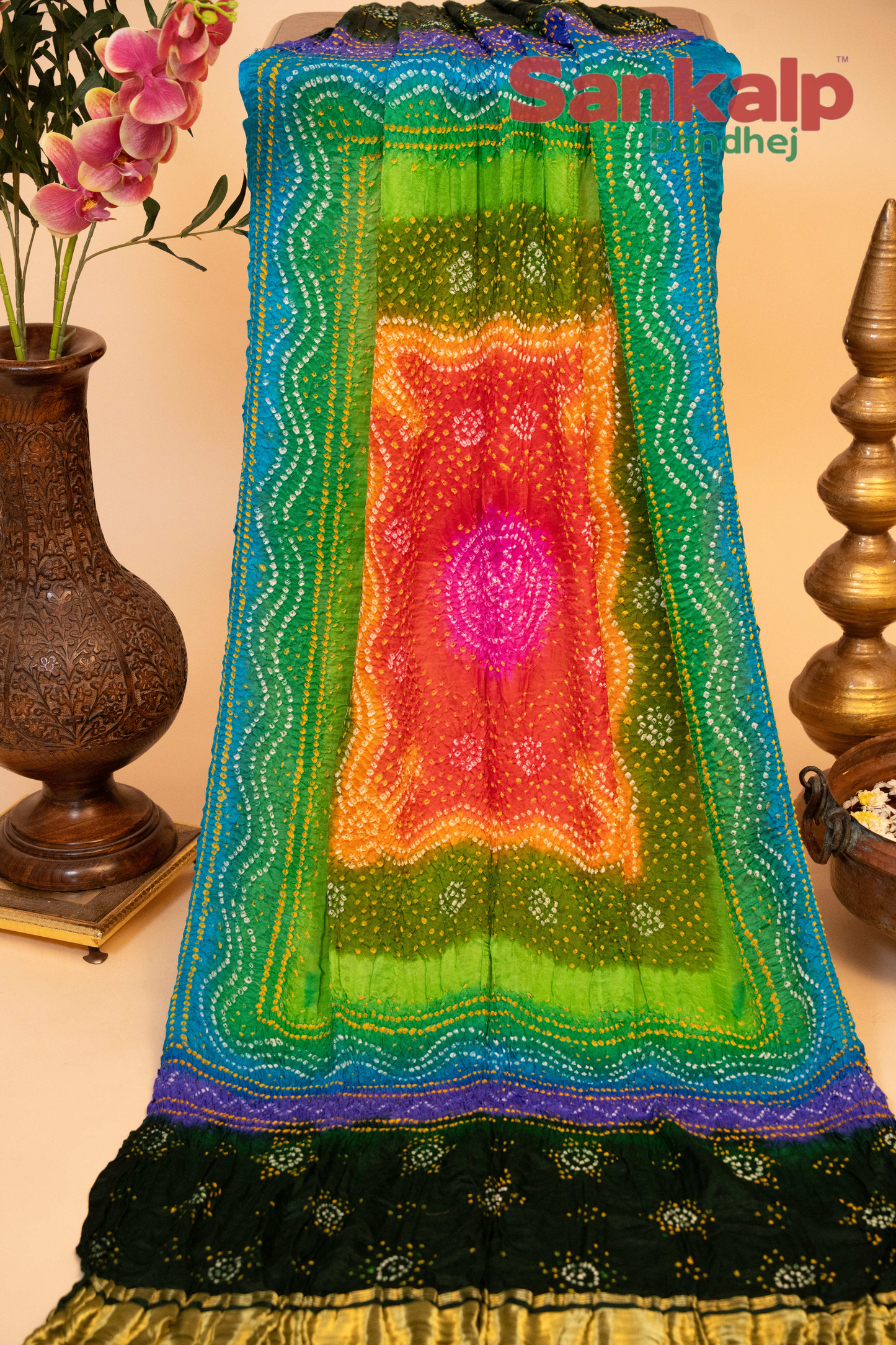 Gajji Chandrakani Multi colour  Dupatta