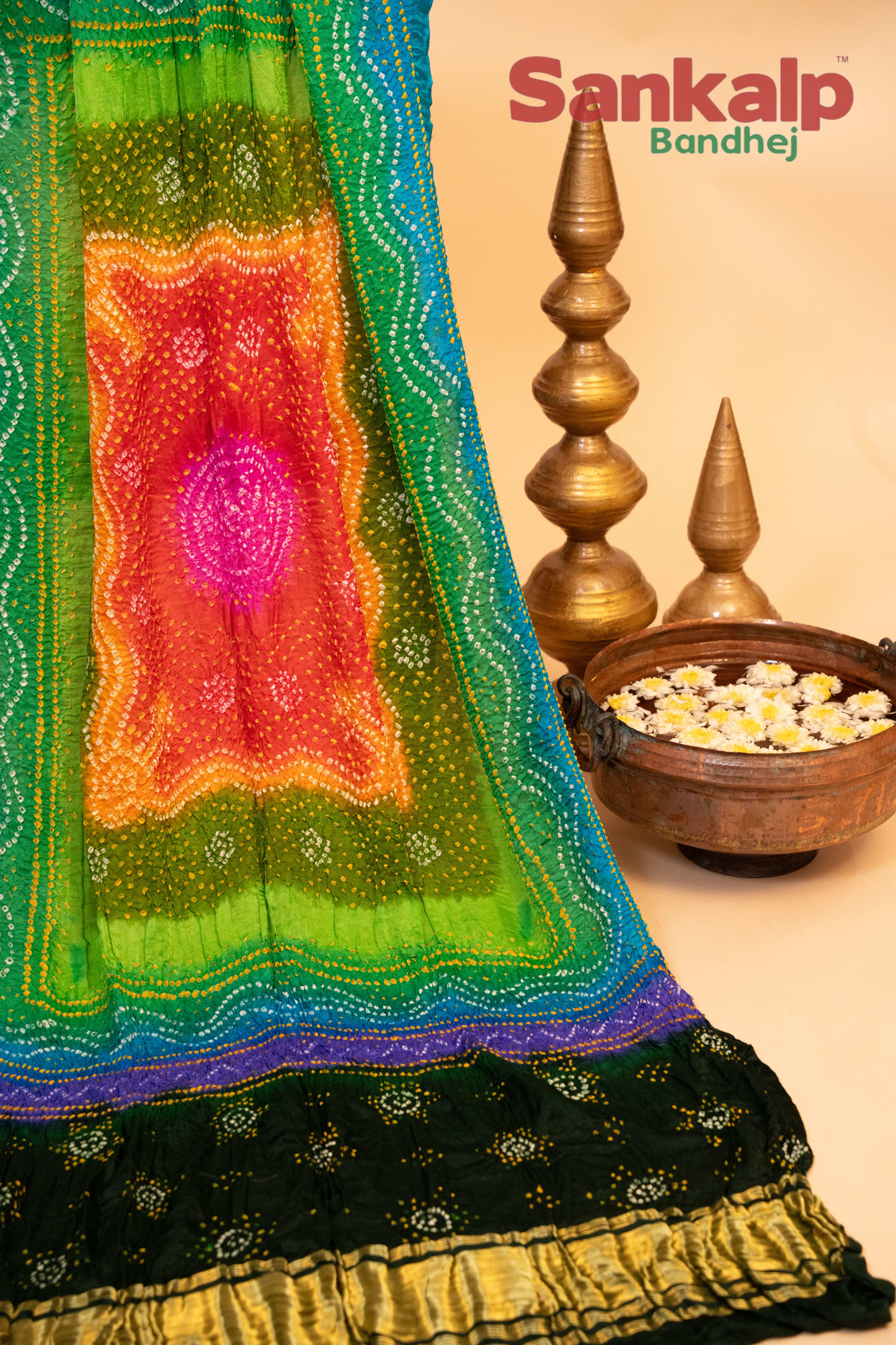 Gajji Chandrakani Multi colour  Dupatta