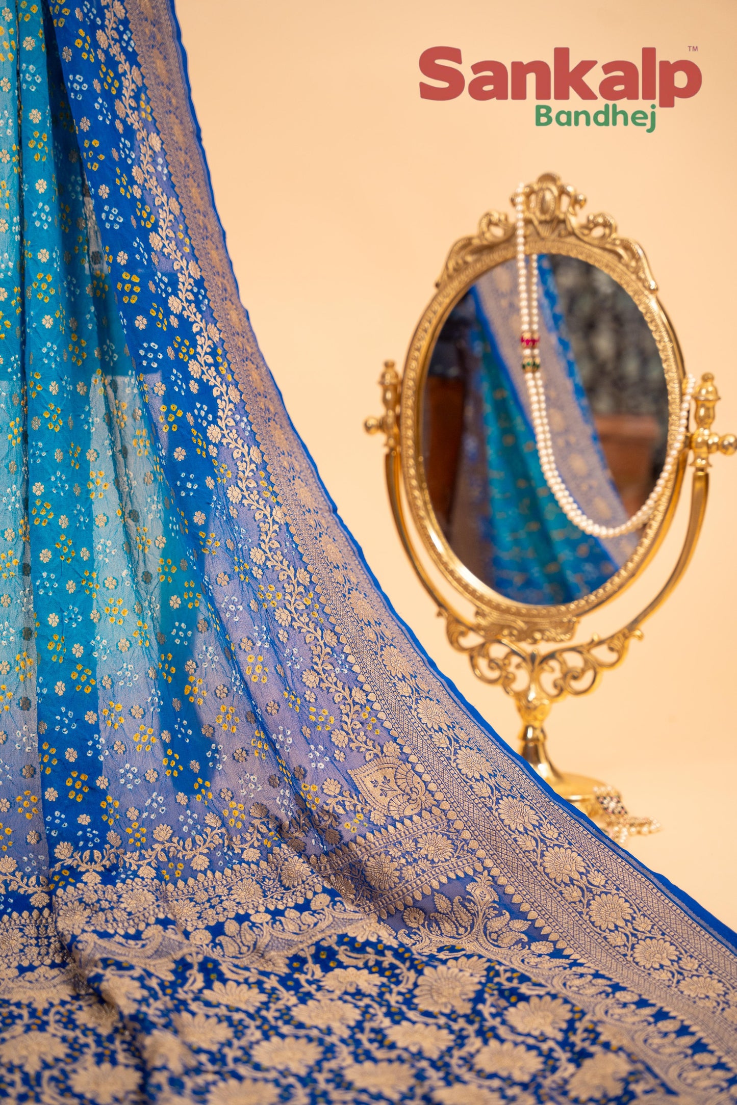 Banarasi Georgette Nim Zari Butty Saree