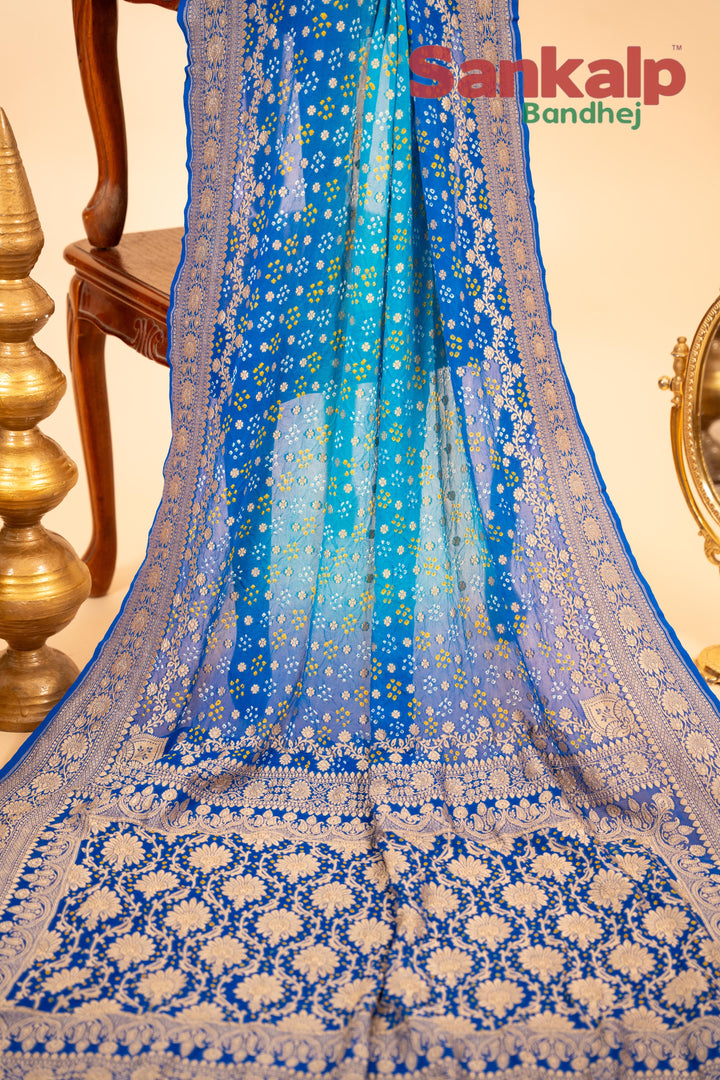 Banarasi Georgette Nim Zari Butty Saree