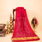 Red Mor Pallav Gajji Designer Saree