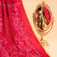 Red Mor Pallav Gajji Designer Saree
