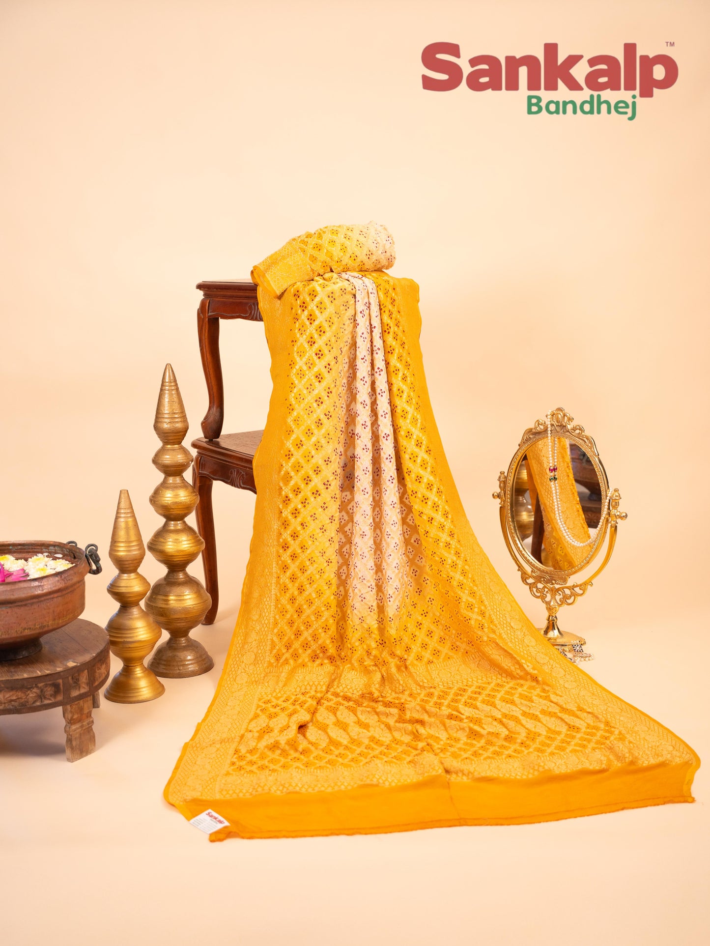 Pure Banarasi Georgette Nim Zari Junglo Saree