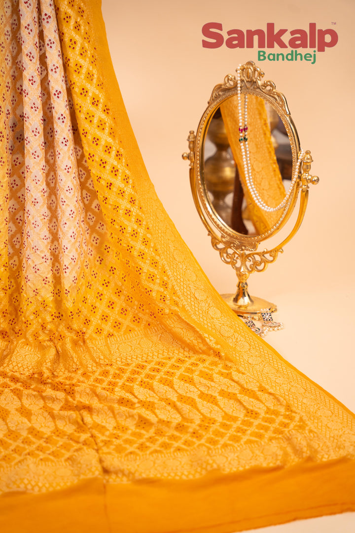 Pure Banarasi Georgette Nim Zari Junglo Saree