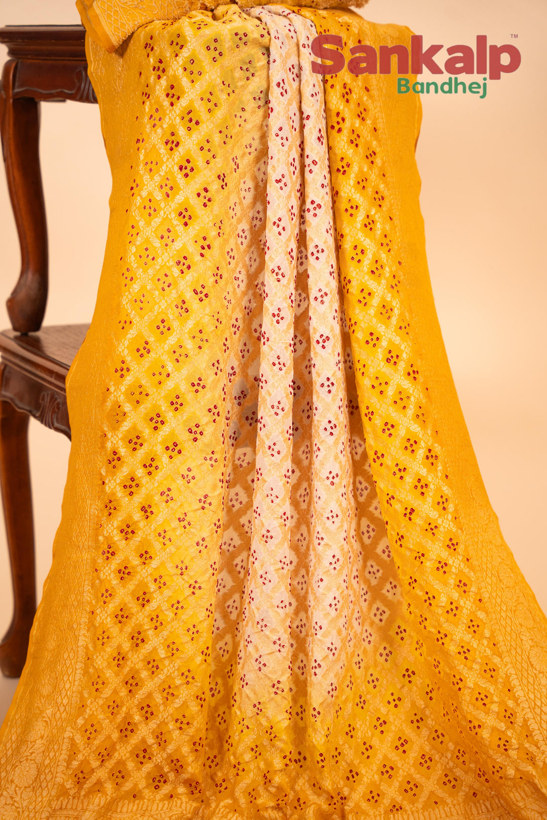Pure Banarasi Georgette Nim Zari Junglo Saree