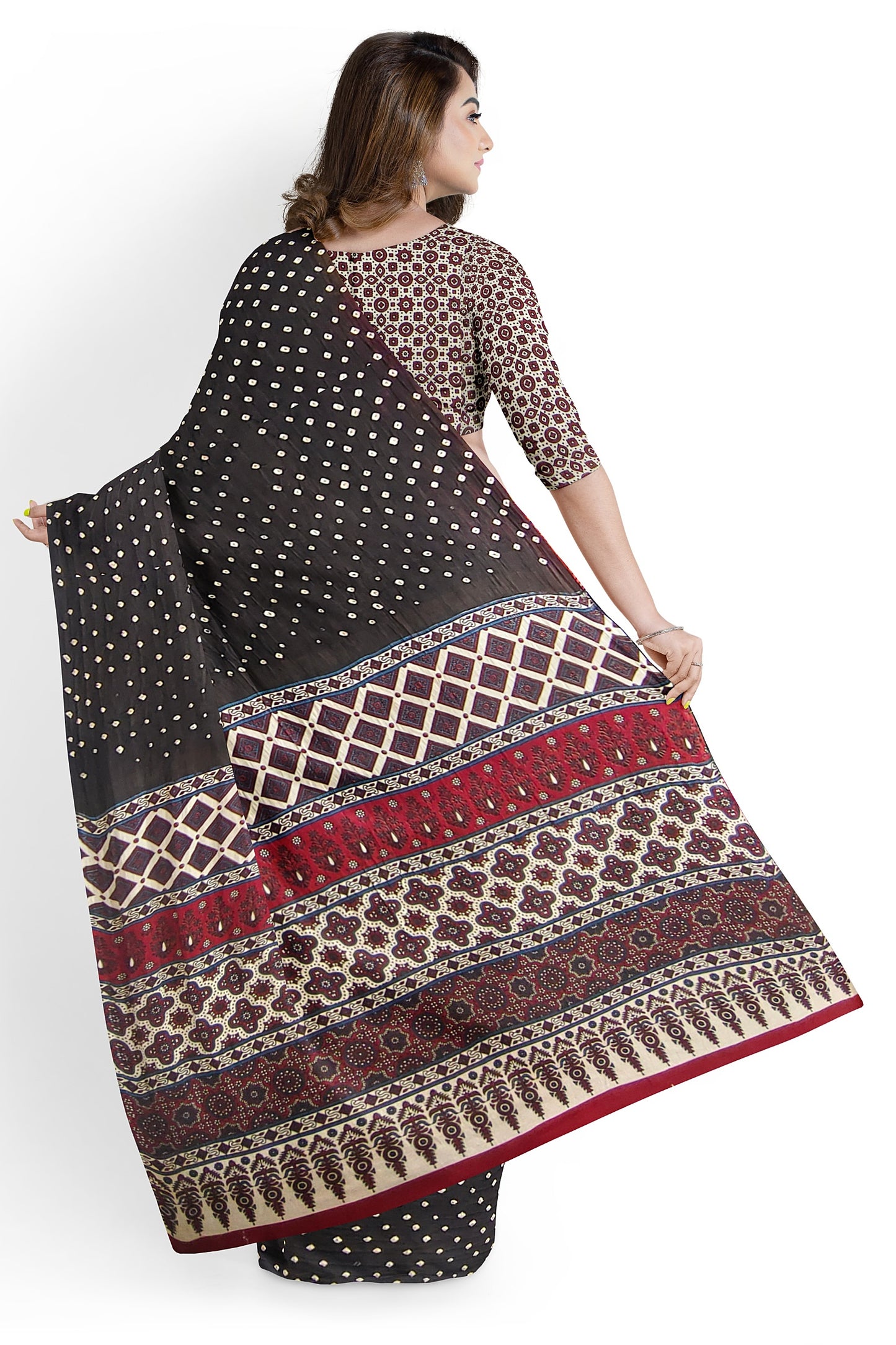 AGJ AJRAKH DANA SAREE