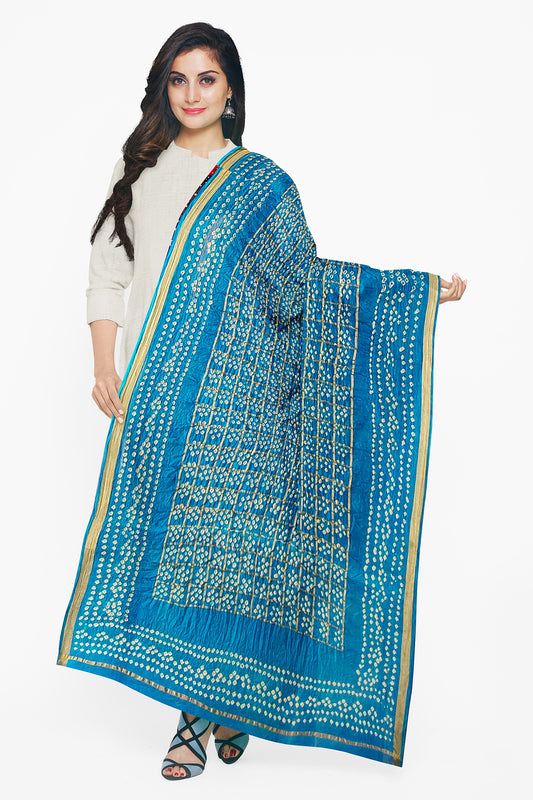 SS ART CHECKS DUPATTA